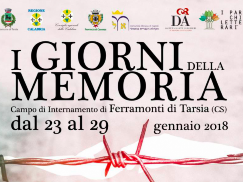 I giorni della Memoria 2018: dai Parchi Letterari iniziative a Cosenza