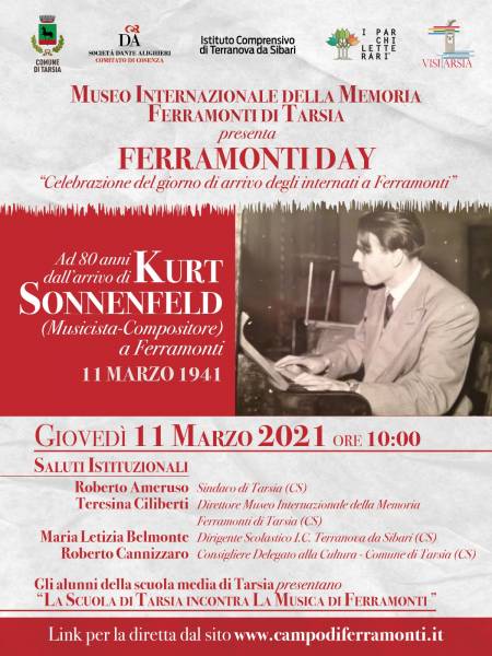 Parco: Ferramonti Day. 80 anni dall'arrivo di Kurt Sonnefeld nel Campo di Ferramonti