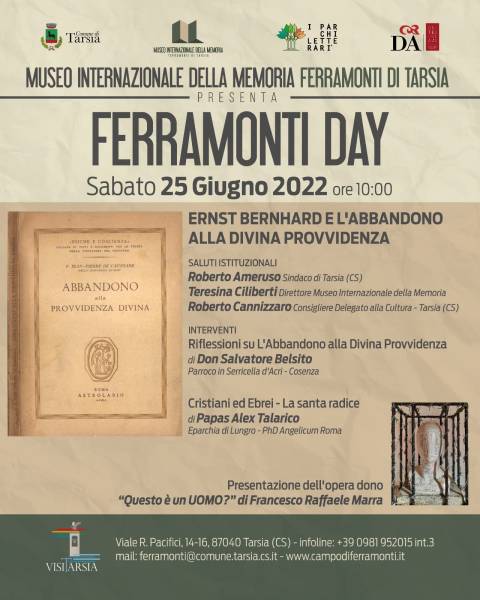 Parco: Ferramonti Day: Ernst Bernhard e l'Abbandono alla Divina Provvidenza 