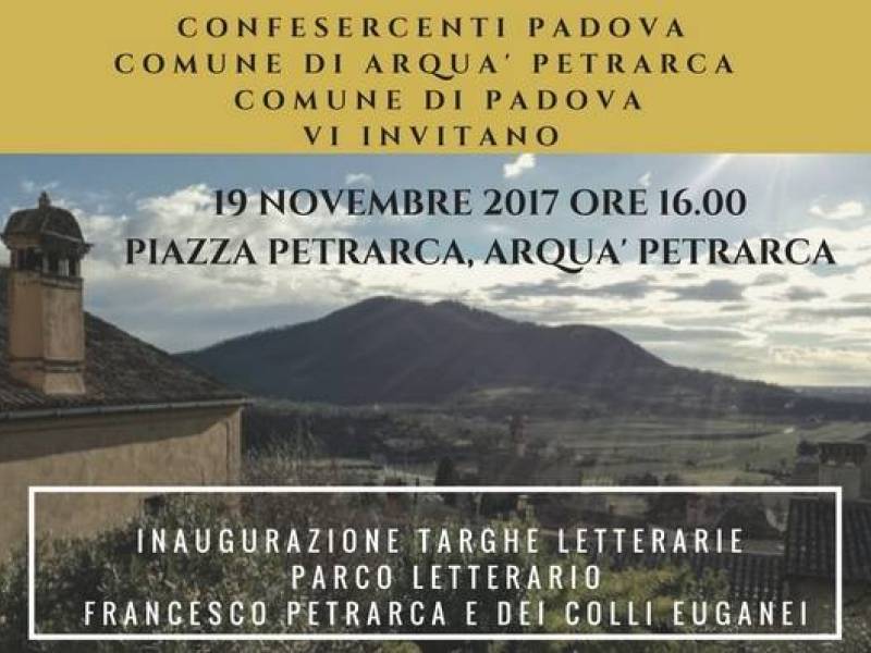 Parco: Le nuove targhe letterarie ad Arquà Petrarca