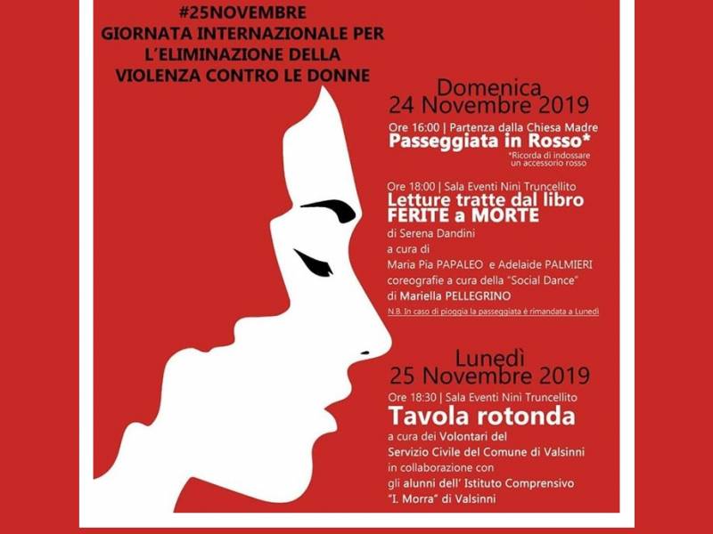 Parco: Giornata internazionale per l'eliminazione della violenza contro le donne a Valsinni