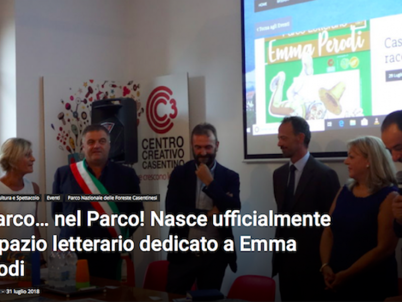 Il Parco… nel Parco! Nasce ufficialmente lo spazio letterario dedicato a Emma Perodi