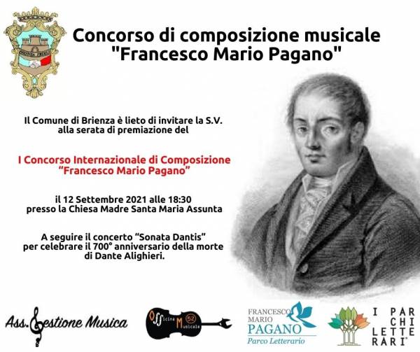 Parco: Serata di premiazione del I Concorso Internazionale di Composizione “Francesco Mario Pagano” 