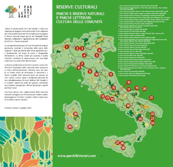 Parchi e Riserve Naturali e Parchi Letterari: Cultura delle Comunità