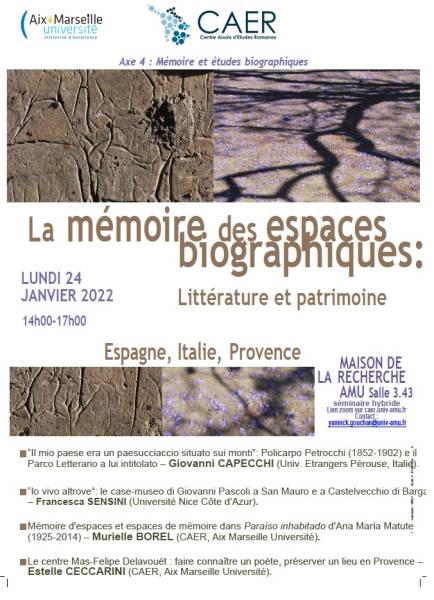 Parco: La mémoire des espaces: Littérature et patrimoine. Espagne, Italie, Provence