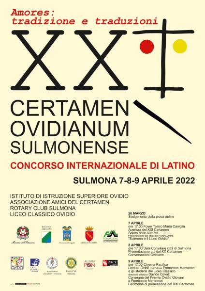 Parco: XXI Edizione del Certamen Ovidianum Sulmonense 