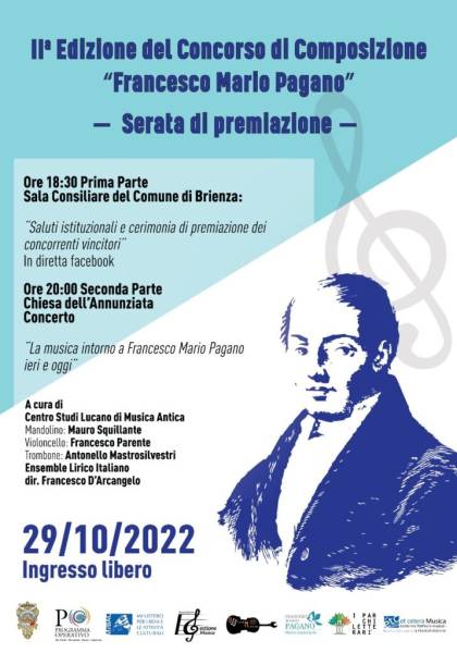 Brienza, 2^ edizione del concorso di Composizione Musicale “F. M. Pagano”. Vincono Roberto Berzero, 