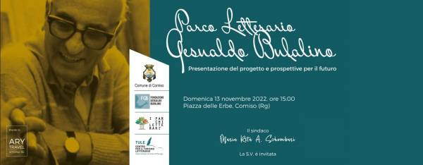Sarà presentato domenica 13 novembre a Comiso il parco letterario Gesualdo Bufalino.