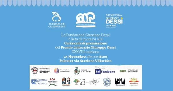 Parco: Cerimonia di premiazione del   Premio Letterario Giuseppe Dessì  - XXXVIII edizione 