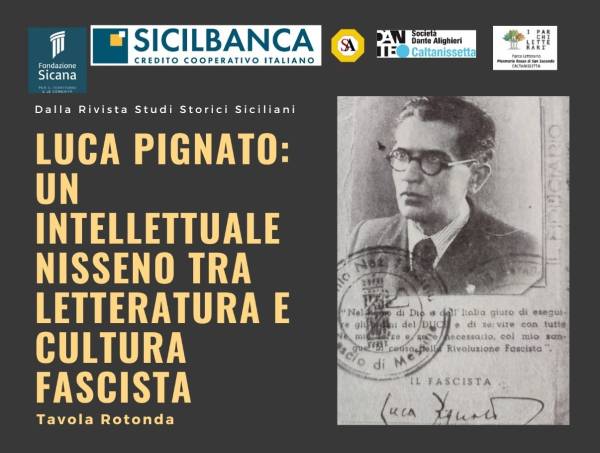 Luca Pignato: un intellettuale nisseno tra letteratura e cultura fascista