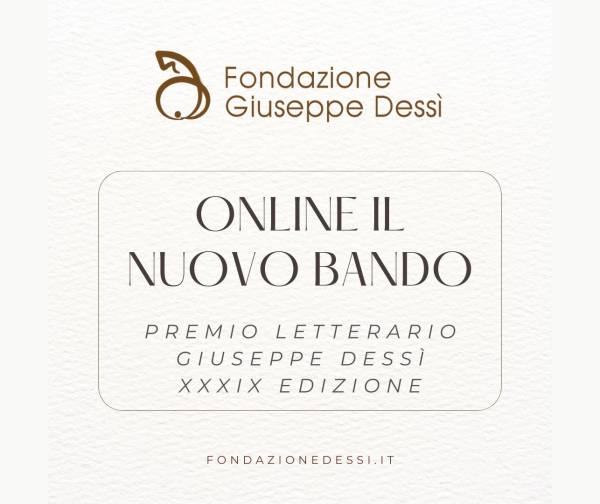 Foto: Bando: Premio Letterario Giuseppe Dessì, XXXIX edizione, 2024