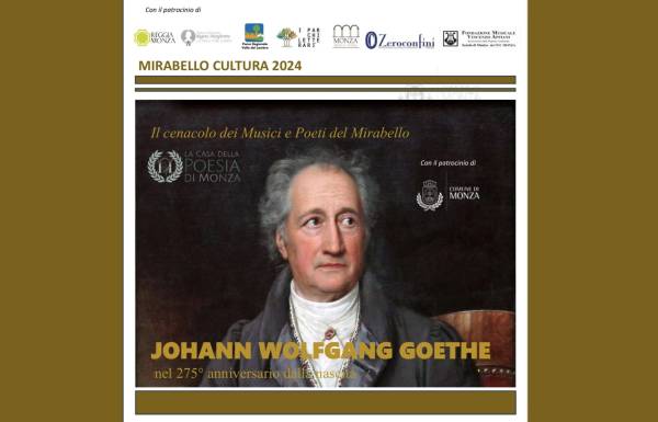 Parco: Johann Wolfgang Goethe a Monza nel 275° anniversario dalla nascita 