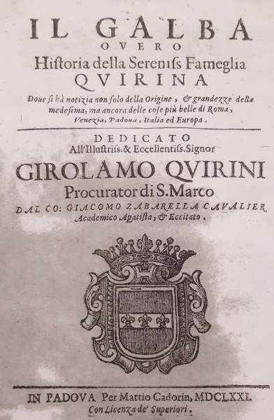 Foto I 1600 anni dalla fondazione di Venezia attraverso la stirpe dei Quirini/Querini 1
