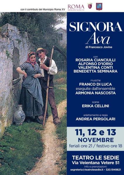 Foto Signora Ava  di Francesco Jovine  al  Teatro Le Sedie di Roma 1