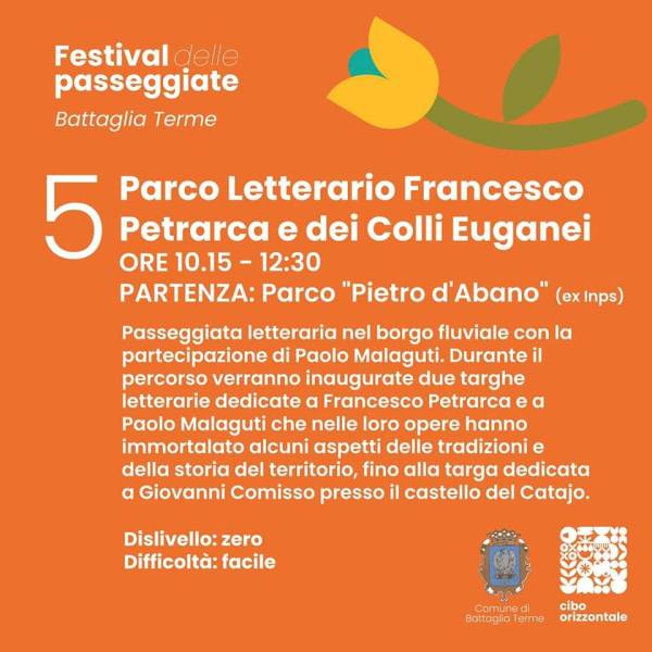 Foto Inaugurazione delle Targhe Letterarie del Parco Letterario Francesco Petrarca a Battaglia Terme 4