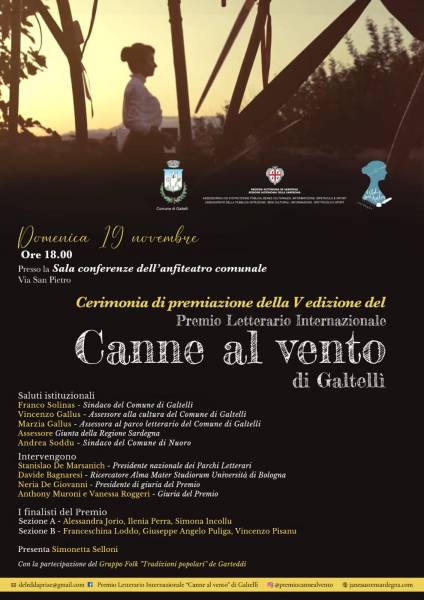 Foto Cerimonia di Premiazione del Premio Letterario Internazionale Canne al Vento di Galtellì 1