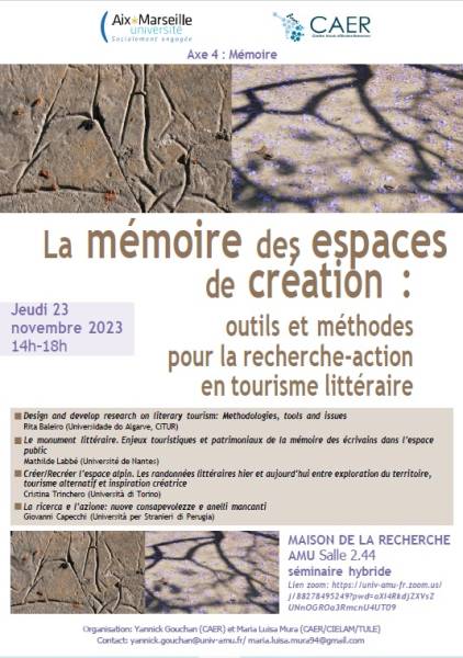 Foto La mémoire des espaces de la création: il turismo letterario. 1